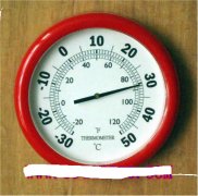 塑料温度计250毫米用于测量环境温度
